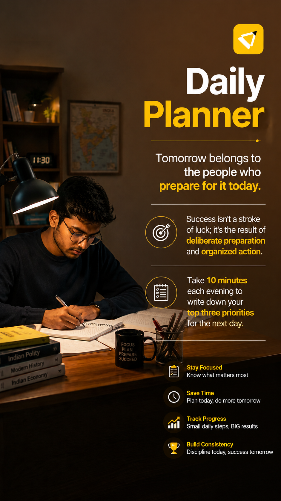 Plan your UPSC day with the ReviseUPSC daily planner